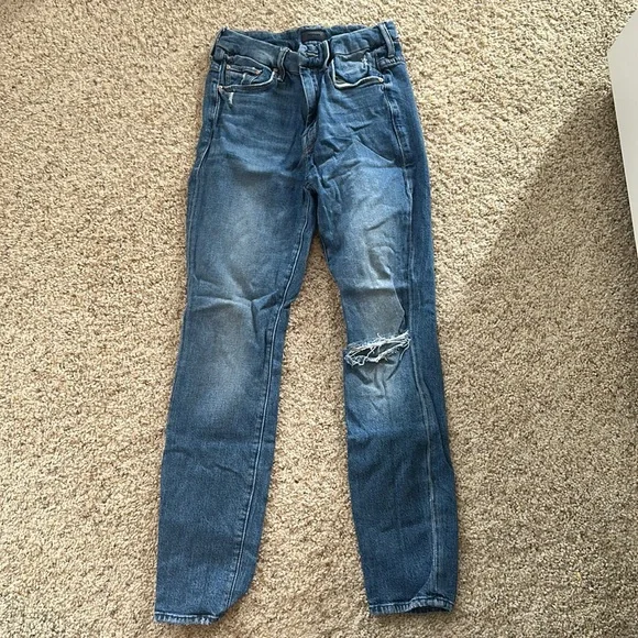 MOTHER high waisted looker ankle jeans - Picture 2 of 5